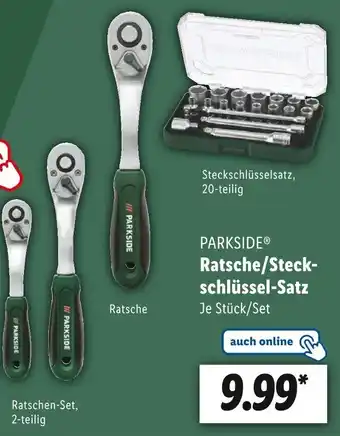 Lidl PARKSIDE Ratsche/Steckschlüssel-Satz Angebot