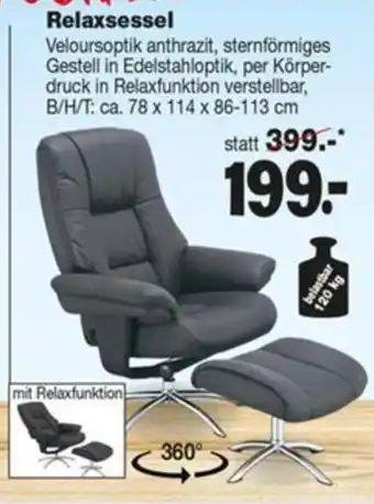 Repo Markt Relaxsessel Angebot