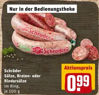 REWE Schröder sülze, braten- oder rindersülze Angebot