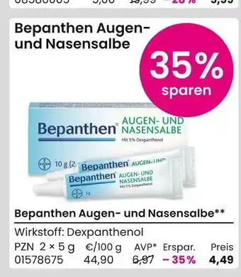 REWE Bepanthen augen- und nasensalbe Angebot