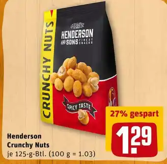 REWE Henderson crunchy nuts Angebot