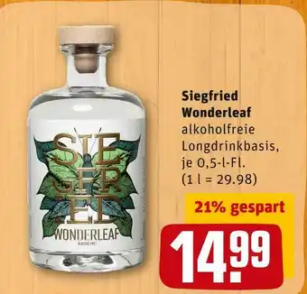 REWE Siegfried wonderleaf alkoholfreie longdrinkbasis Angebot