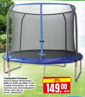 Herkules Baumarkt Trampolin Premium Angebot