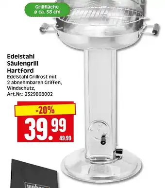 Herkules Baumarkt Edelstahl Grillrost mit Hartford Angebot