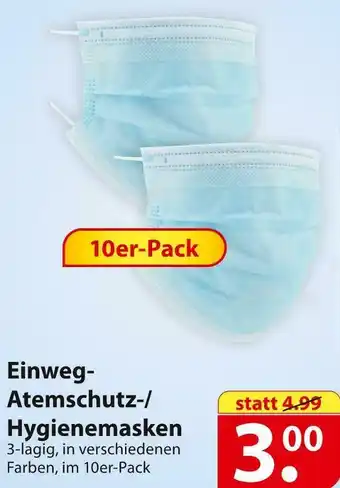 Famila Nord Ost Einweg-atemschutz-/hygienemasken Angebot