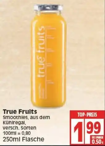 Edeka True Fruits Smoothies 250 ml Angebot