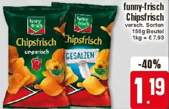 Edeka funny-frisch Chipsfrisch 150g Beutel Angebot