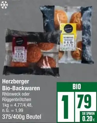 Edeka Herzberger Bio-Backwaren 375/400g Beutel Angebot