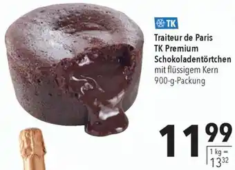 CITTI Markt Traiteur de Paris TK Premium Schokoladentörtchen 900 g Packung Angebot