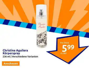 Action Christina Aguilera Körperspray 236ml Angebot