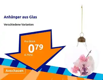 Action Anhänger aus Glas Angebot