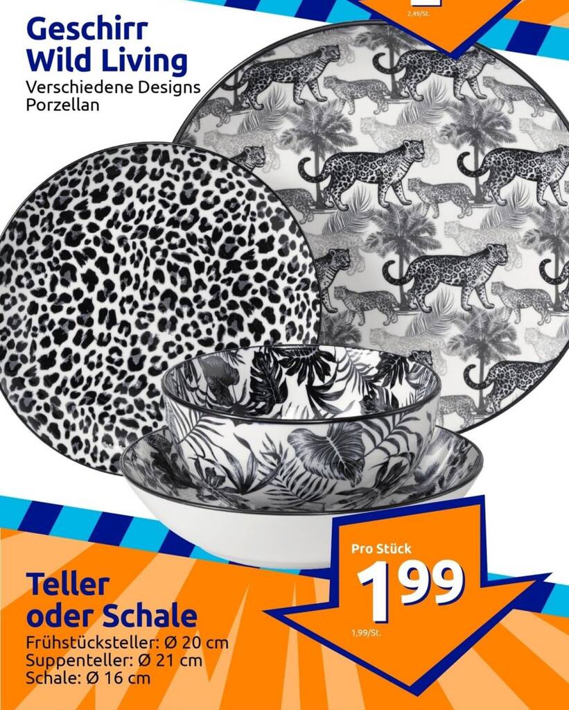 Geschirr Wild Living Teller oder Schale Angebot bei Action