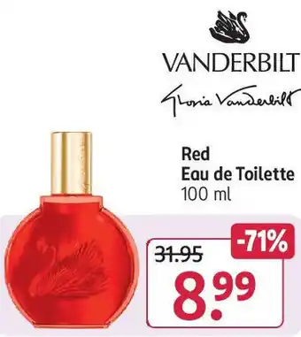 Rossmann Vanderbilt Red Eau de Toilette 100 ml Angebot