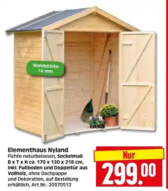 Herkules Baumarkt Elementhaus Nyland Angebot