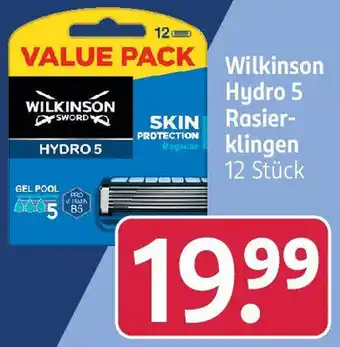 Rossmann Wilkinson Hydro 5 Rasierklingen 12 Stück Angebot