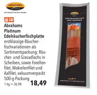 CITTI Markt Abrahams Platinum Edelräucherfischplatte 500-g-Packung Angebot