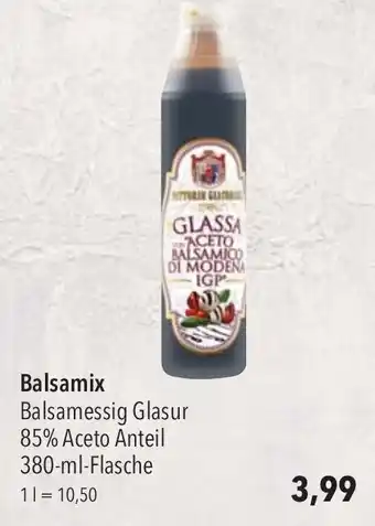 CITTI Markt Balsamix Balsamessig Glasur 85% Aceto Anteil 380-ml-Flasche Angebot