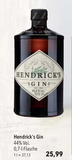 CITTI Markt Hendrick's Gin 44% Vol. 0,7-L Angebot