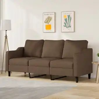 ManoMano Bonnevie - 3-Sitzer-Sofa Braun 180 cm Stoff vidaXL861545 Angebot