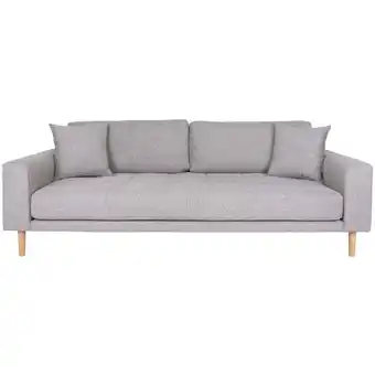 ManoMano Lido Sofa 3 Personen mit 2 Kissen hellgrau. - Hellgrau Angebot