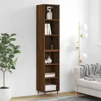 ManoMano Highboard，Kommode Braun Eichen-Optik 34,5x32,5x180 cm Holzwerkstoff vidaXL Angebot