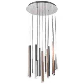 ManoMano Reyna - Moderner LED-Anhänger Chrom, Warmweiß 3000K 4598lm Dimmbar - Italux Angebot