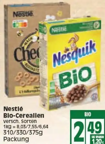 Edeka Nestlé Bio Cerealien 310/375g Angebot