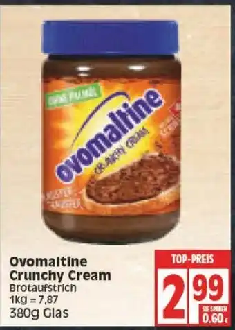 Edeka Ovomaltine Crunchy Cream 380 g Glas Angebot