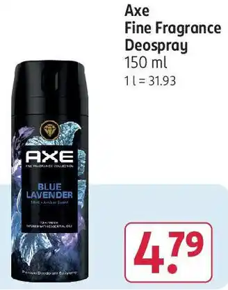 Rossmann Axe Fine Fragrance Deospray 150 ml Angebot