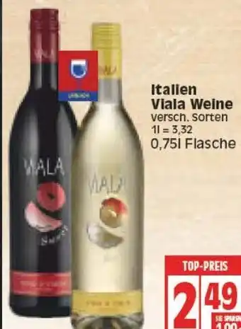 Edeka Italien Viala Weine 0,75L Angebot