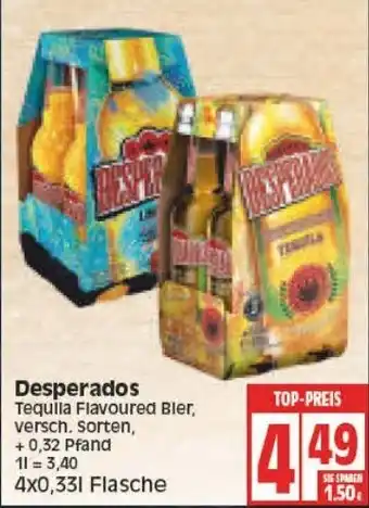 Edeka Desperados 4x0,33L Angebot