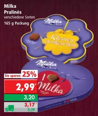 L. STROETMANN GROSSMARKT Milka Pralinés 165g Angebot