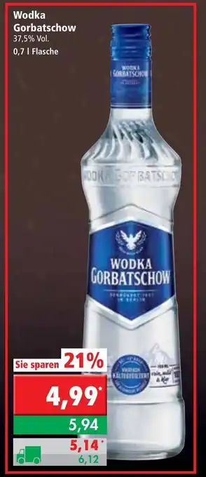 L. STROETMANN GROSSMARKT Wodka Gorbatschow 0,7L Angebot