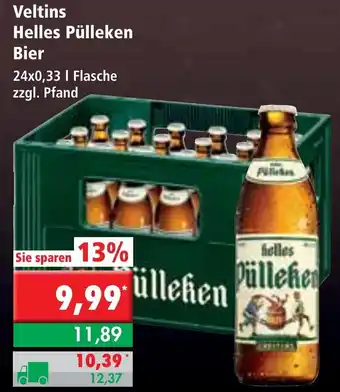 L. STROETMANN GROSSMARKT Veltins Helles Pülleken Bier 24x0,33L Angebot