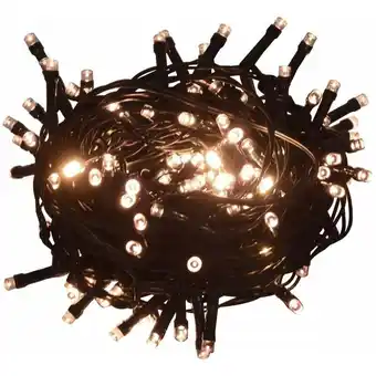 ManoMano Lichterkette mit 1000 LEDs 100 m 8 Lichteffekte IP44 Warmweiß Angebot