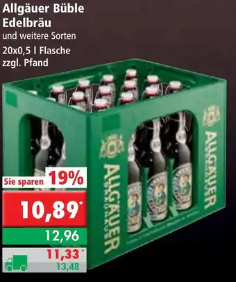 L. STROETMANN GROSSMARKT Allgäuer Büble Edelbräu 20x0,5L Angebot