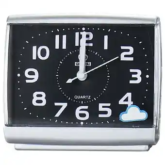 ManoMano Modischer quadratischer Wecker, einfacher Wecker, leise, scannende kleine Uhr im Schlafzimmer, Schwarz Angebot