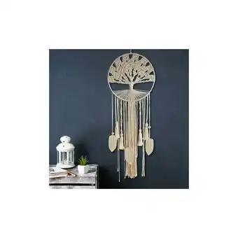 ManoMano Eting - Großer Baum des Lebens Traumfänger, Boho Dr Woven Feather Leaf Wandbehang Traumfänger Angebot