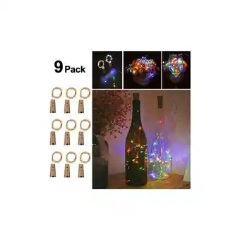 ManoMano Eting - 9 Stück Flaschenlicht led Flaschenlicht Lichterkette Flasche Lichterkette Kork led Nachtlicht (Mehrfarbig) Angebot