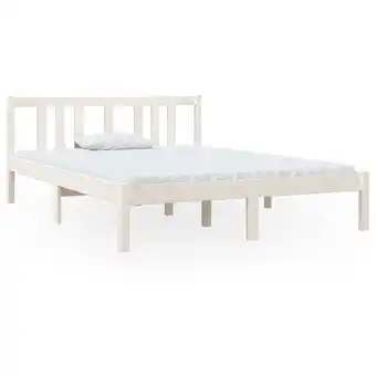 ManoMano Bonnevie - Massivholzbett,Schlafzimmerbett,Doppelbett Weiß 120x190 cm vidaXL Angebot