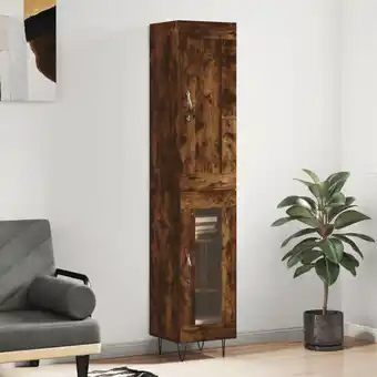 ManoMano Highboard，Kommode Räuchereiche 34,5x34x180 cm Holzwerkstoff vidaXL Angebot