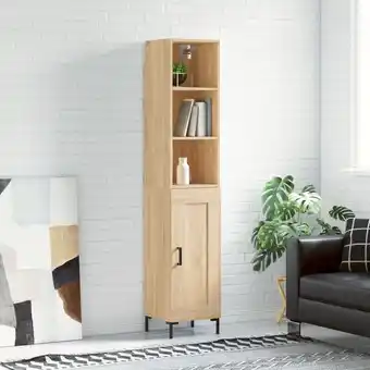 ManoMano Highboard，Kommode Sonoma-Eiche 34,5x34x180 cm Holzwerkstoff vidaXL Angebot