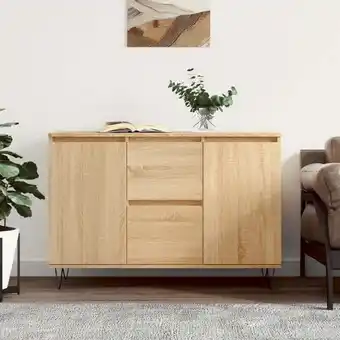 ManoMano Maisonchic - Sideboard,Beistellschrank,Kommode fuer Flur, Kueche, Esszimmer und Wohnzimmer Sonoma-Eiche 104x35x70 cm Holzwerk Angebot