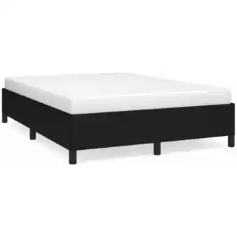 ManoMano Bettrahmen für Einzelbett,Metallbett, Bettgestell Schwarz 140x190 cm Stoff Bonnevie 16866 Angebot