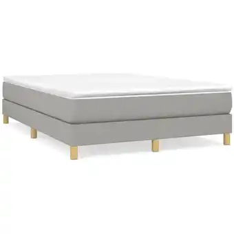 ManoMano Maisonchic - Boxspringbett, Schlafzimmerbett, Hotelbett, Polsterbett Hellgrau 140x200 cm Stoff JSHD623374 Angebot