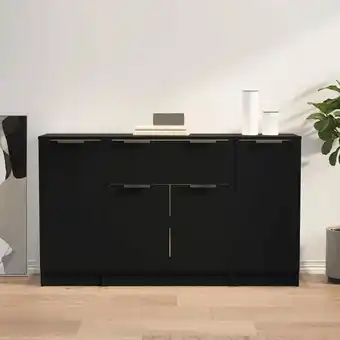 ManoMano 3 Stk. Sideboard Kommode Küchenschrank Aufbewahrungsschrank Schwarz Holzwerkstoff NNDG9858 MaisonChic Angebot