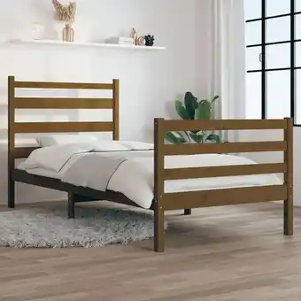 ManoMano Massivholzbett,Schlafzimmerbett Kiefer 90x200 cm Honigbraun vidaXL Angebot