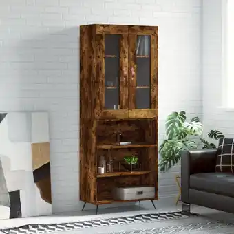 ManoMano Bonnevie - Highboard,Kommode Räuchereiche 69,5x34x180 cm Holzwerkstoff vidaXL Angebot