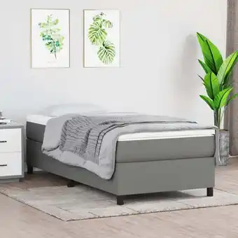 ManoMano Boxspringbett mit Matratze Bett für Erwachsene Schlafzimmerbett Bett für Erwachsene Schlafzimmerbett Dunkelgrau 100x200 cm St Angebot