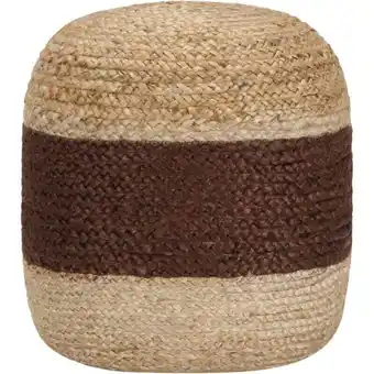 ManoMano Handgefertigter Sitzpuff Braun 40 x 45 cm Jute Angebot